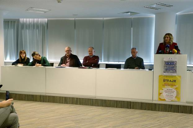 Zagreb: Konferencija sindikata o štrajku u osnovnim i srednjim školama