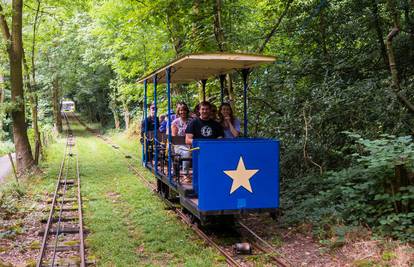 Starinski tramvaj vozi turiste kroz šumu u Velikoj Britaniji