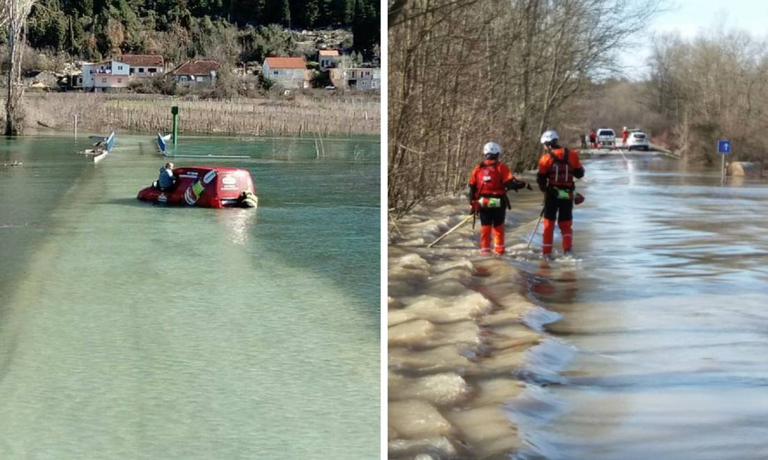 Topi se snijeg: Ceste 'plivaju', neke su i zatvorene za promet