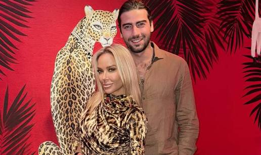 FOTO 'Leopardica' Maja Šuput ni na večeri se ne odvaja od Šiminog nježnog zagrljaja