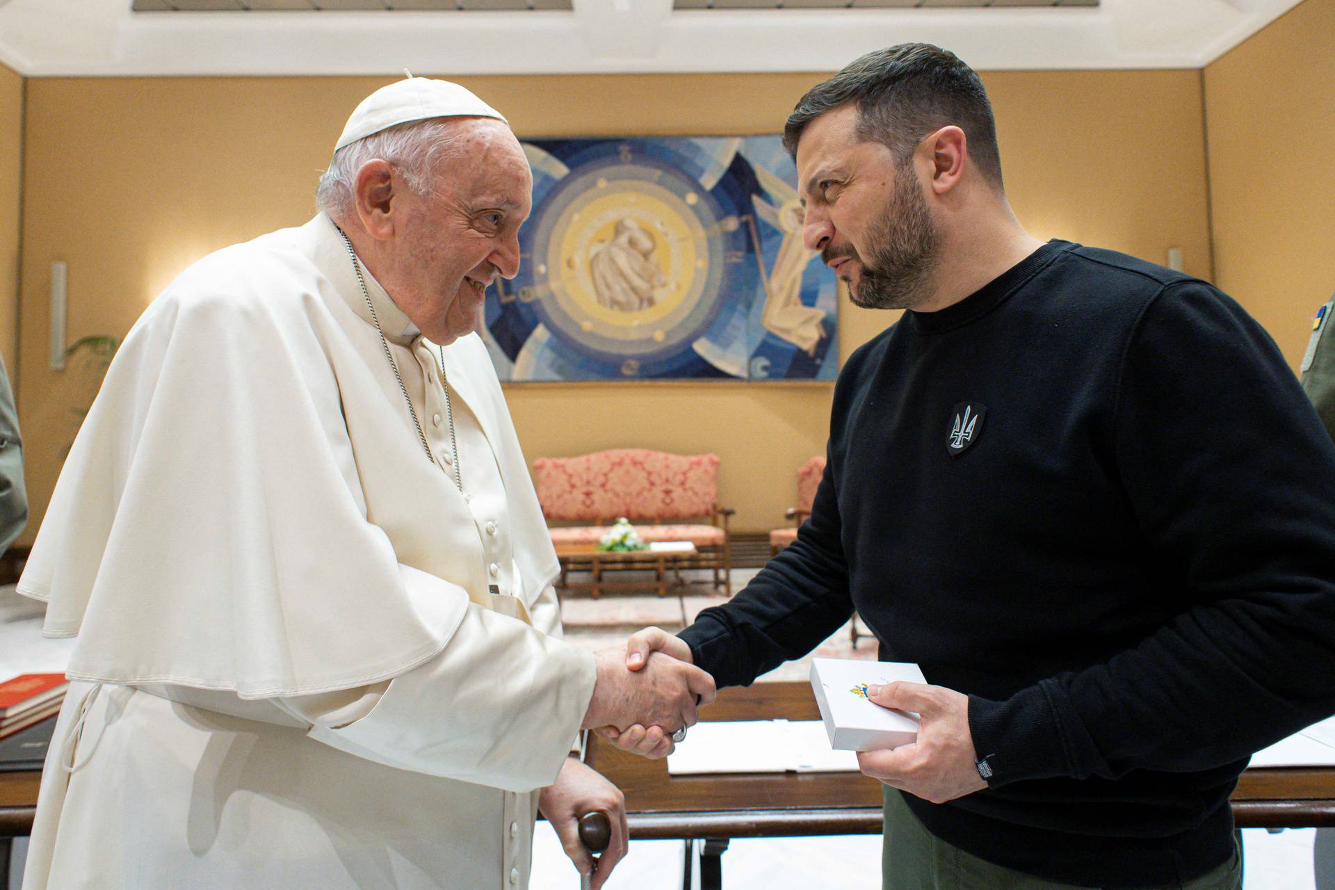 Pope Francis meets with Ukrainian President Volodymyr Zelenskiy