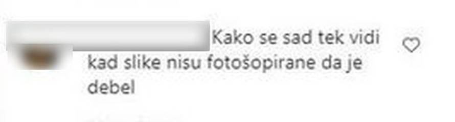 Pratiteljica je Nenada nazvala debelim, Maja brzinski obrisala komentar, ali se ona javila opet