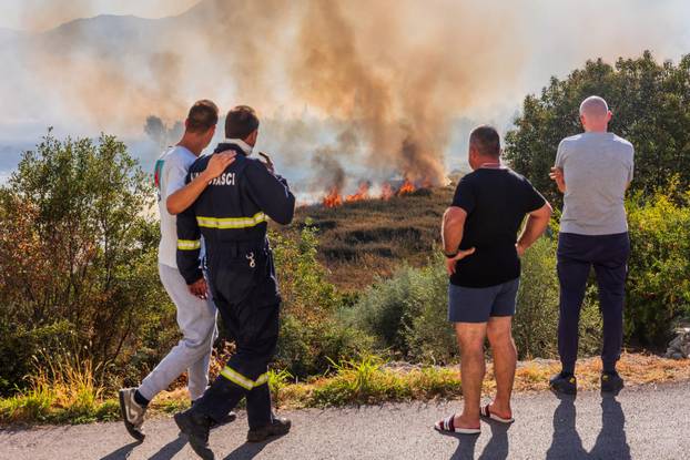 Opuzen: Izbio požar kod mjesta Vid u blizini Metkovića
