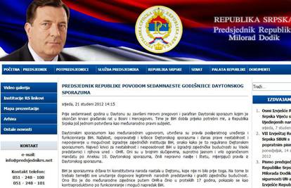 Dodik objavio dokument kojim se zagovara BiH iz tri dijela