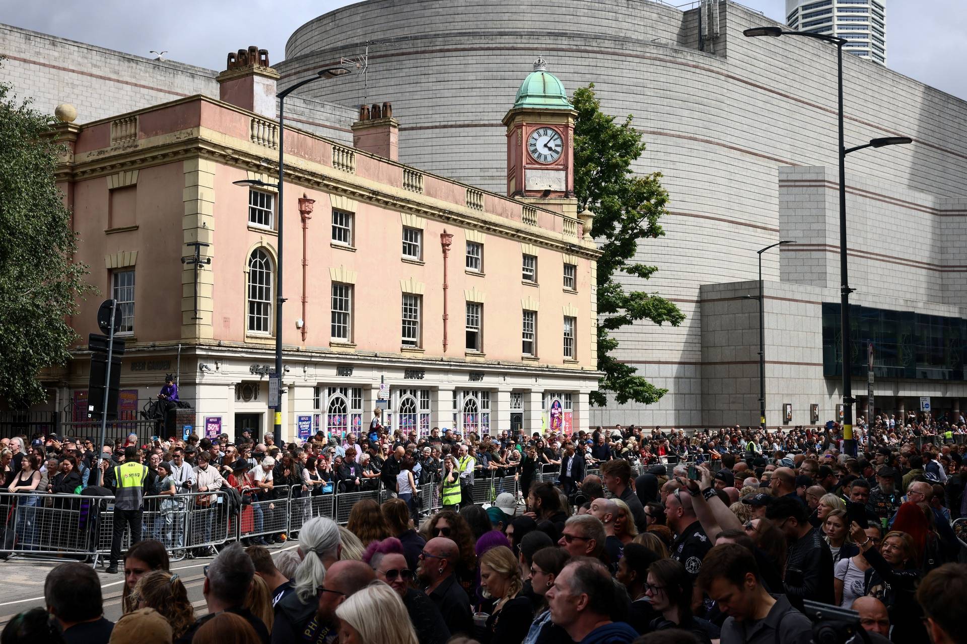 Ozzy Osbourne's funeral cortege travels through Birmingham