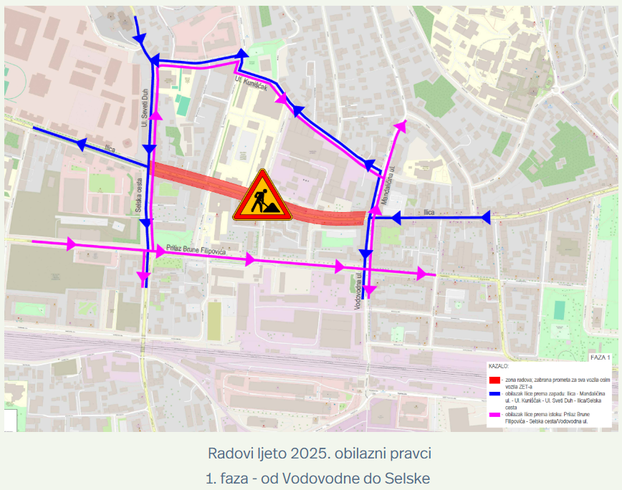 FOTO Kaos na Ilici zbog radova: Nastao pravi prometni krkljanac