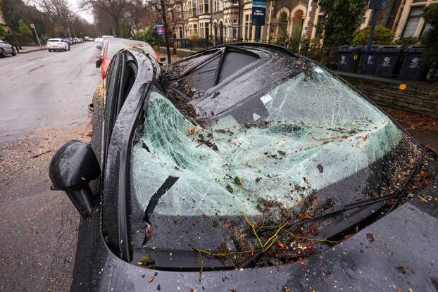 Storm Darragh hits Britain