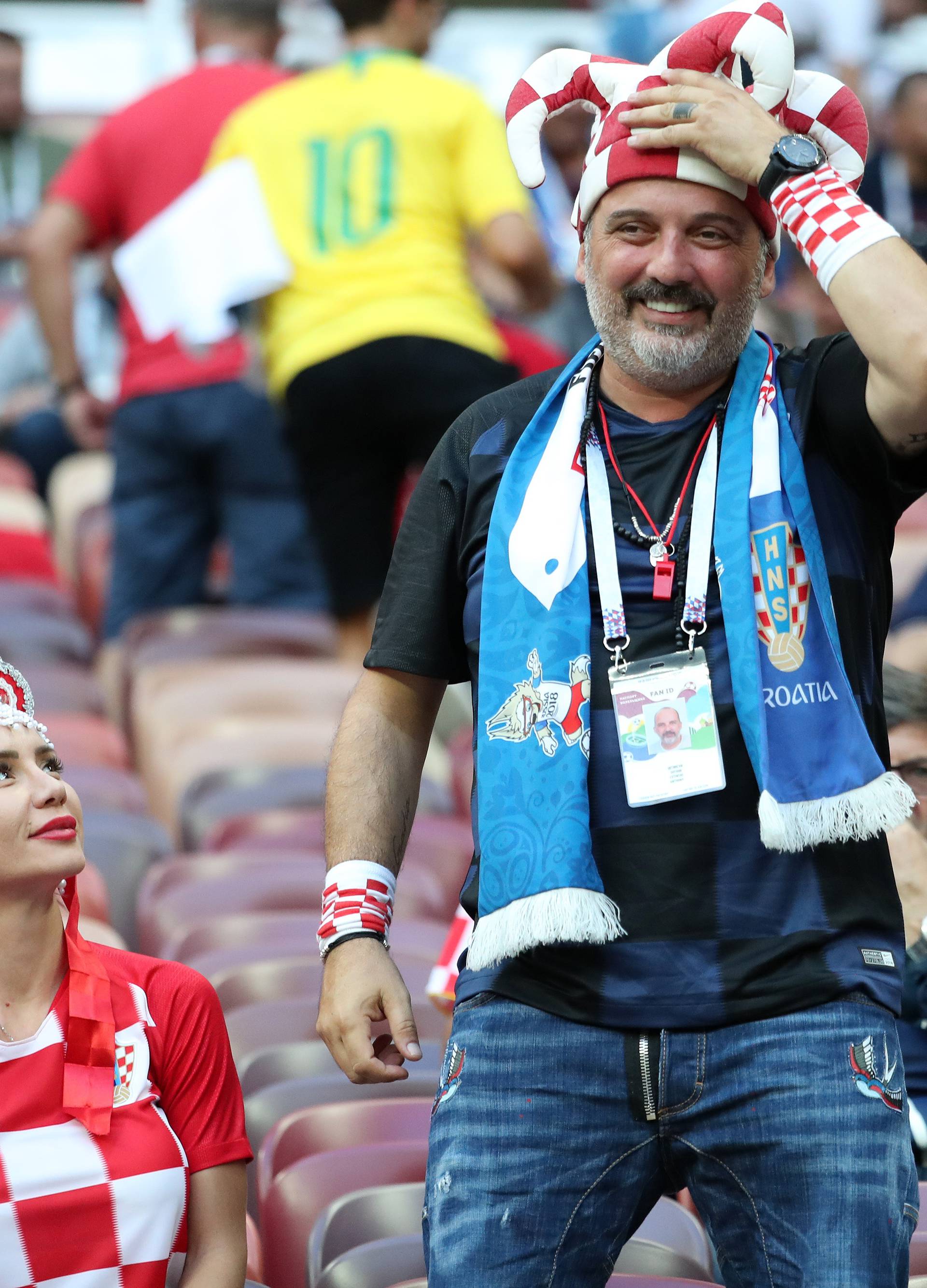 Moskva: Tony Cetinski sa suprugom Dubravkom na tribinama stadiona LuÅ¾njiki
