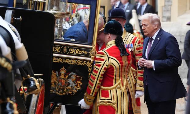 U.S. President Trump makes second state visit to Britain
