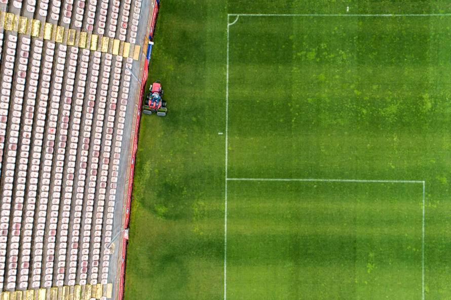 Pogled iz zraka na stadion Bilino Polje u Zenici