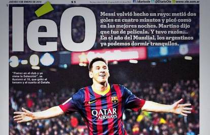 Argentinski dnevnik 'Olé' zbog Messija promijenio ime u 'léO'