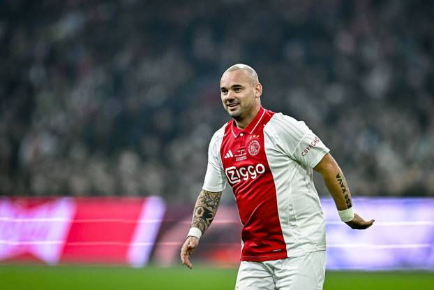 AFC Ajax Amsterdam legend player Wesley Sneijder, during the match Ajax Legends - Real Madrid Legends at the Johan Cruij