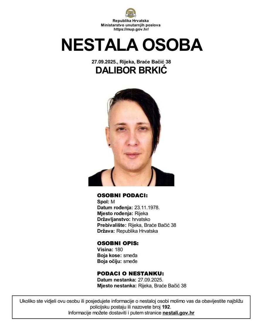 Policija objavila kako je nestao hrvatski DJ Dalibor Brkić (47)