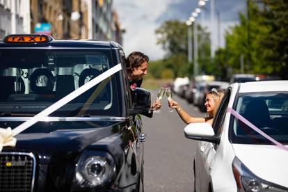 UK's first drive-through wedding service