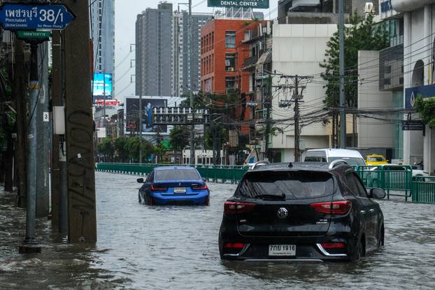 Heavy rain in Bangkok