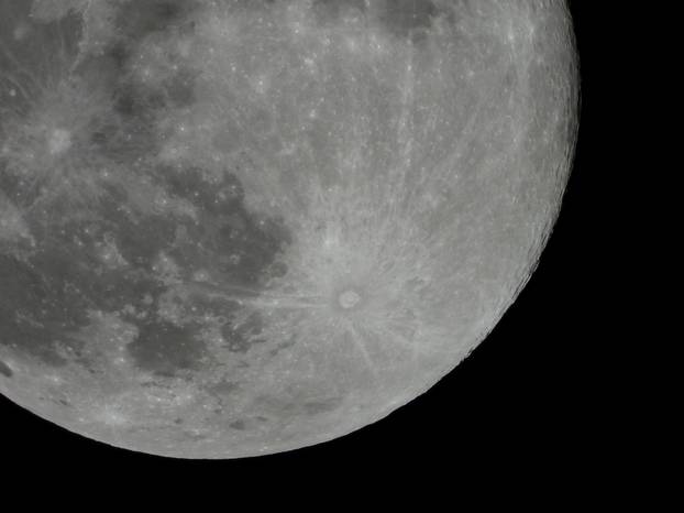 Full moon, known as the Hunter's moon, rises in the island of Gran Canaria