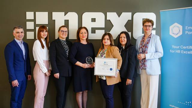 NEXE-u treći put dodijeljen certifikat Poslodavac Partner