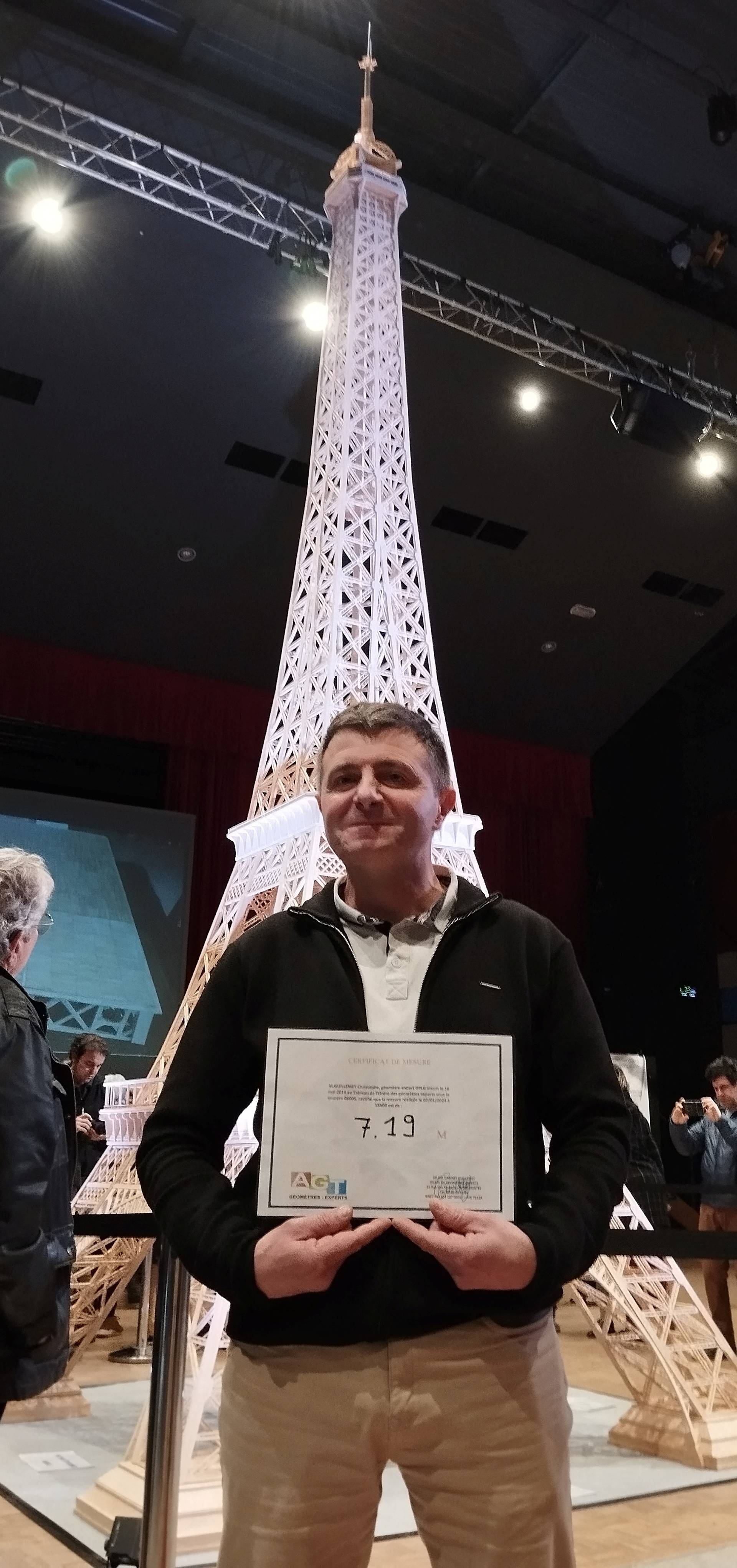 Frenchman who made the tallest matchstick Eiffel Tower celebrates as record refusal reversed