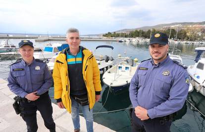 Ribar i policajci spasili čovjeka u Crikvenici od utapanja: 'Bio je u šoku, dugo je plutao u moru'