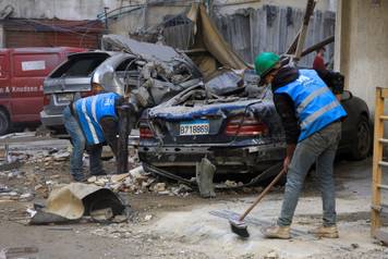 Aftermath of an Israeli strike, in Beirut