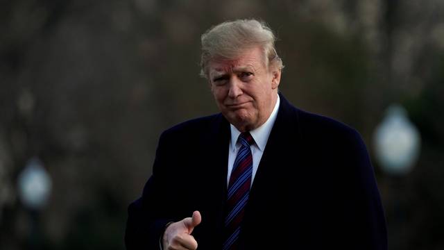 President Donald Trump returns to the White House from the Walter Reed National Military Medical Center