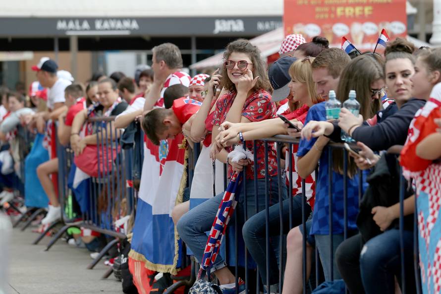 Zagreb: Pripreme za veliki doÄek hrvatske reprezentacije