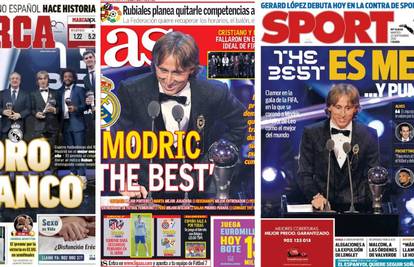 Katalonci su uz Modrića stavili  naslov: Najbolji je Messi i točka