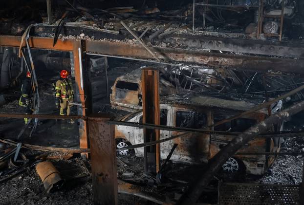 Aftermath of a Russian drone attack in Odesa