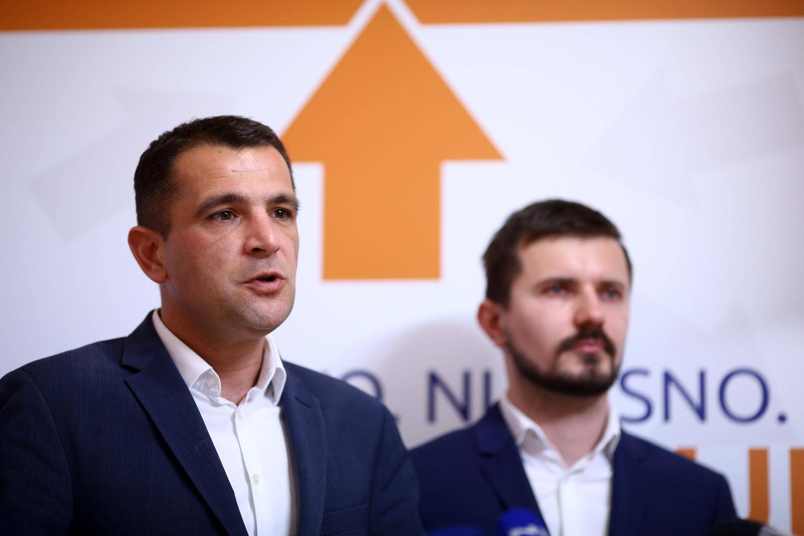 Zagreb: HNS-ov Matija Posavec predstavio izborni program za Europski parlament