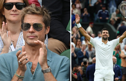 FOTO Brad Pitt prati Novaka Đokovića u finalu Wimbledona: Snimili ga u poznatom društvu