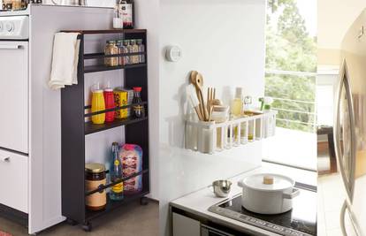Stvorite ekstra prostor u kuhinji uz police i limenke s magnetima