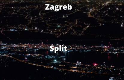 Snimke iz zraka: Evo kako su Split i Zagreb dočekali Novu