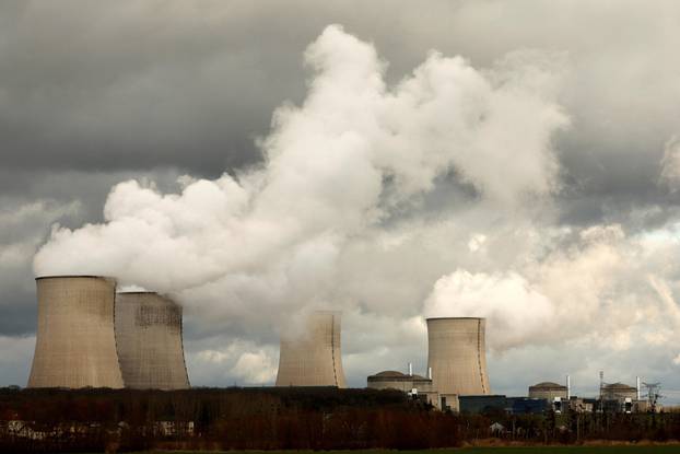 FILE PHOTO: A general view shows the four cooling towers and the reactors of the Electricite de France (EDF) nuclear power plant in Cattenom