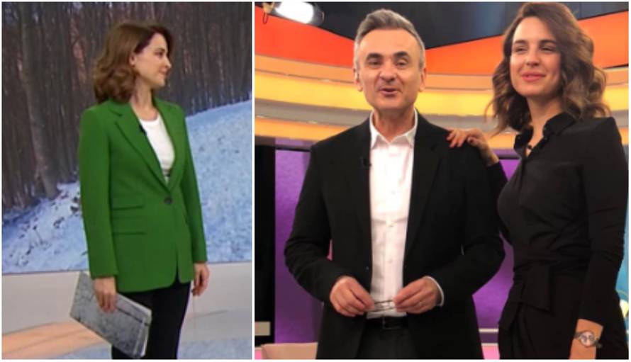 Prvi put nakon što je objavila da je trudna, Doris Pinčić vodila emisiju 'Dobro jutro, Hrvatska'