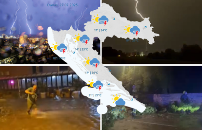 Hrvatsku poharalo nevrijeme: Najgore je bilo kod Karlovca i na obali, evo što nas čeka danas