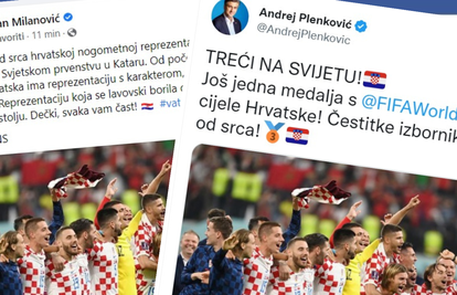 Milanović i Plenković poručili: Čestitke od srca! Dečki, svaka vam čast. Ponos ste i radost!