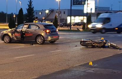 Koprivnica: Motociklist teško ozlijeđen u sudaru s autom