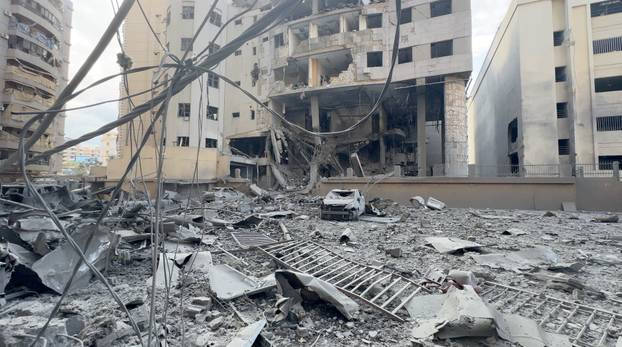 Aftermath of strikes in Beirut