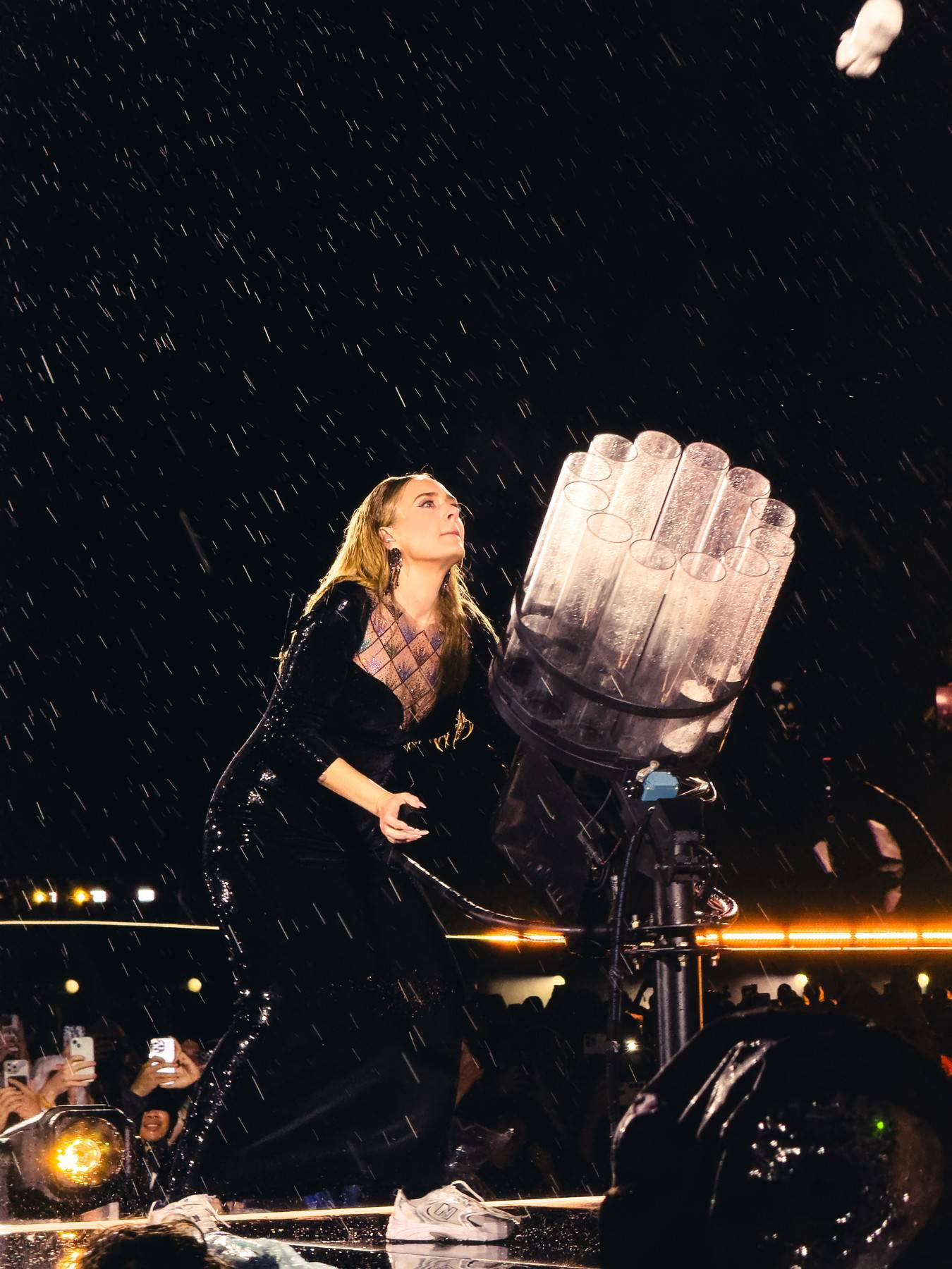 Adele Performing In Munich And Using The T-Shirt Pistol To Send Merch To Her Fans In The Audience - 14 Aug 2024