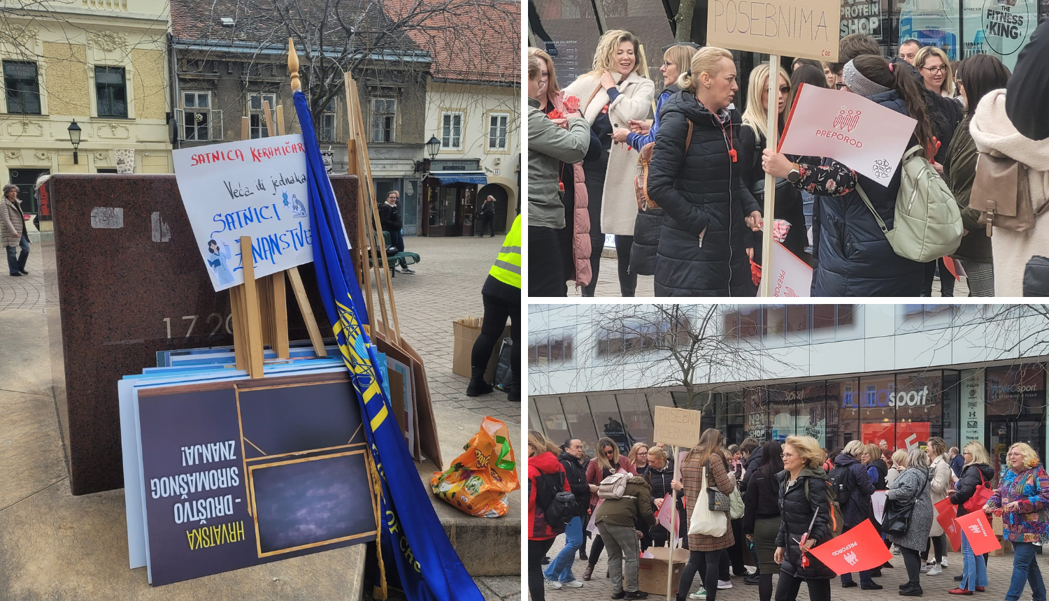 Veliki prosvjed nastavnika na Markovom trgu: 'Dostojanstvo želimo, a ne da nas gaze'