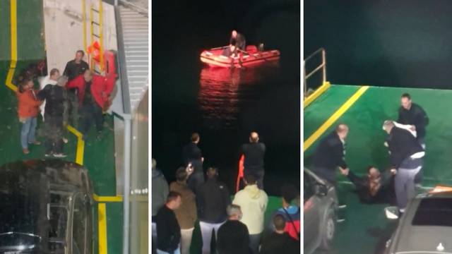 VIDEO Drama kod Brača: Skočio s trajekta u more, posada ga brzom reakcijom uspjela spasiti