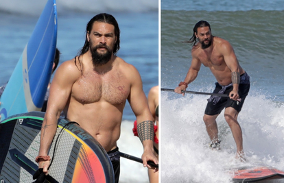 Gdje će Aquaman nego u more! Momoa surfao na valovima i sve okupljene počastio mišićima