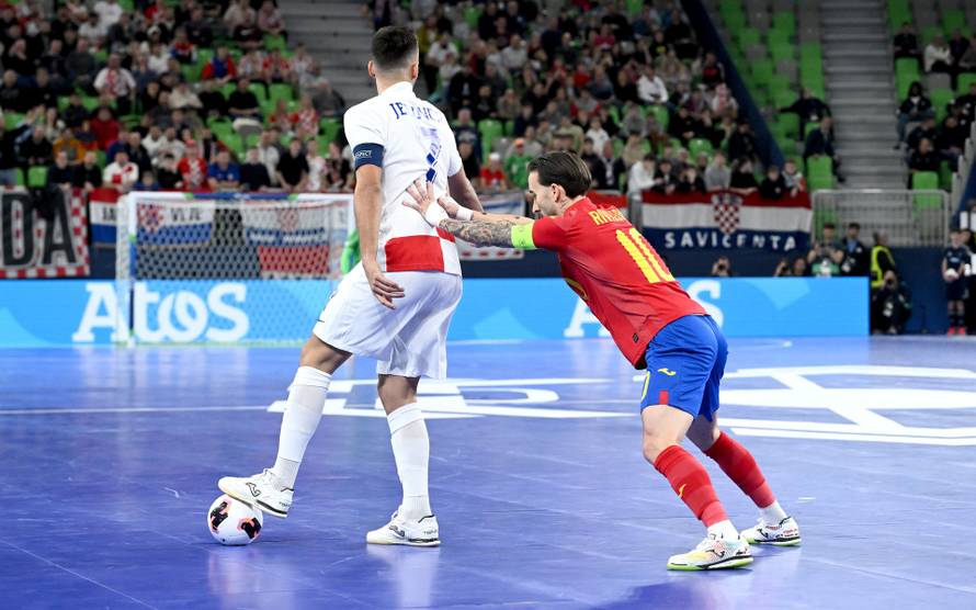Susret Hrvatske i Španjolske u polufinalu Europskog prvenstva u futsalu