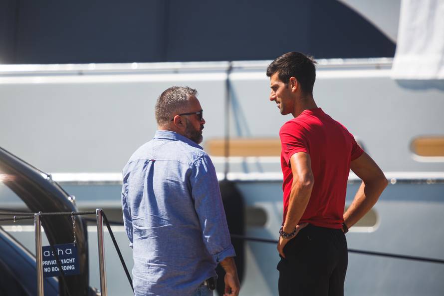 Zadar: Novak Đoković s obitelji na jahti Asha