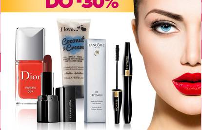 Dior, Lancome, Clinique kozmetika do -30% 