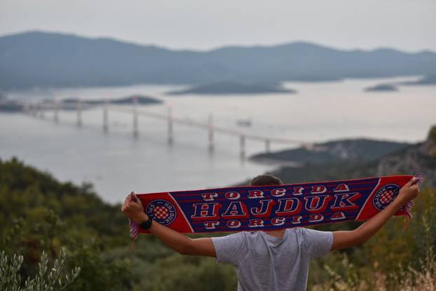 Atmosfera za vrijeme službenog otvorenja Pelješkog mosta 