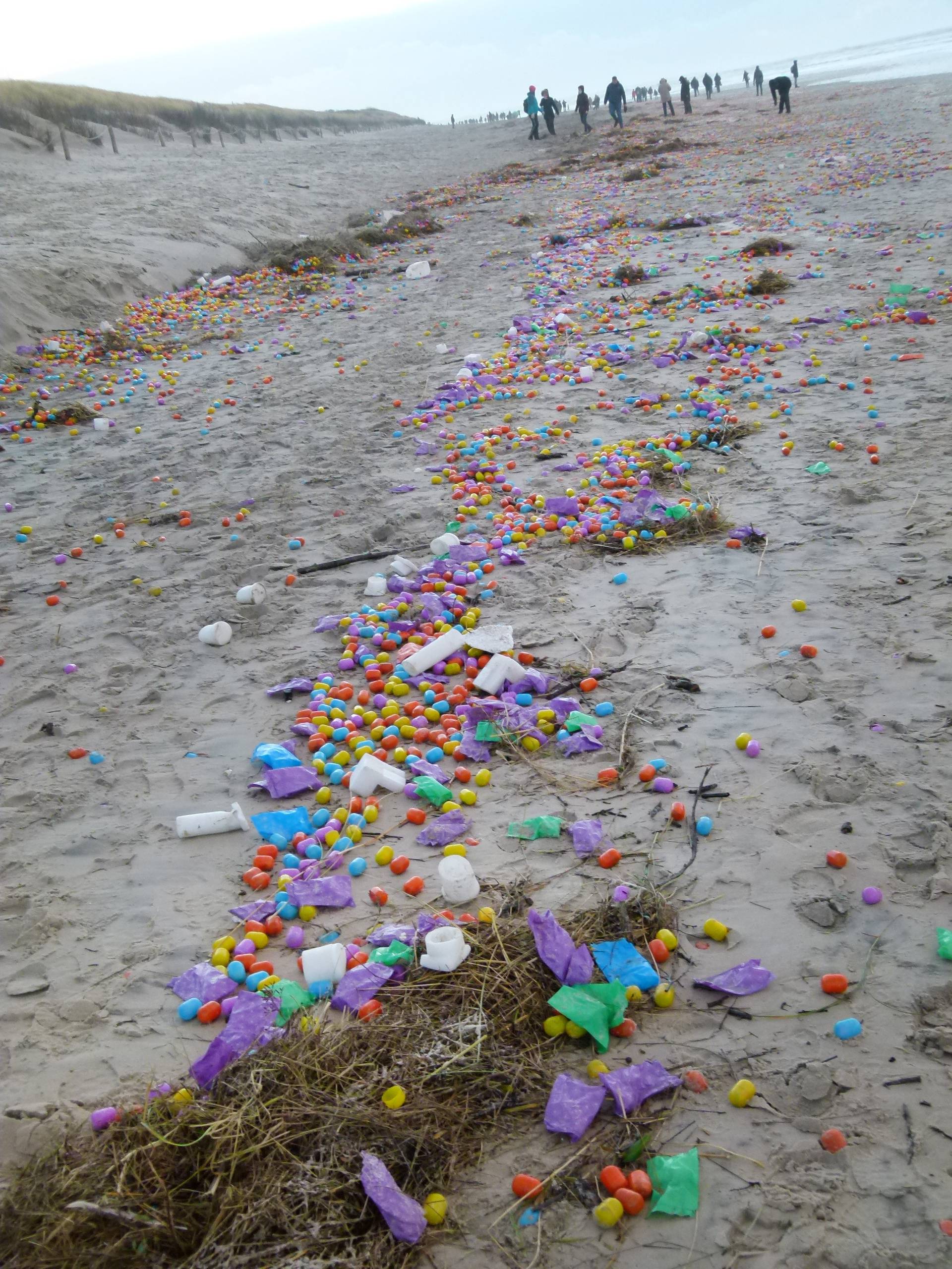 Egg jetsam on Langeoog