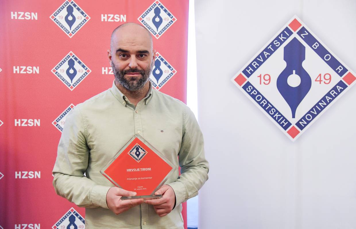 Velika čast: Novinar 24sata Hrvoje Tironi dobio nagradu za najbolji sportski komentar