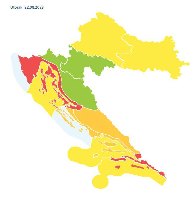 Crveni alarm na snazi je za četiri regije, čekaju nas 'pakleni' dani i noći. Evo kada stiže promjena