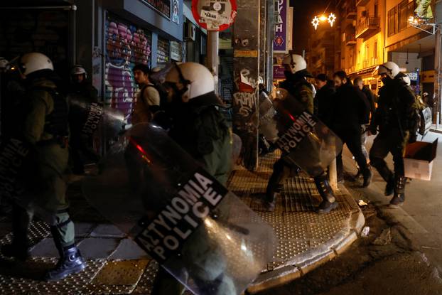 Protests in Athens marking the 15th anniversary of the killing of a teenager by police in 2008